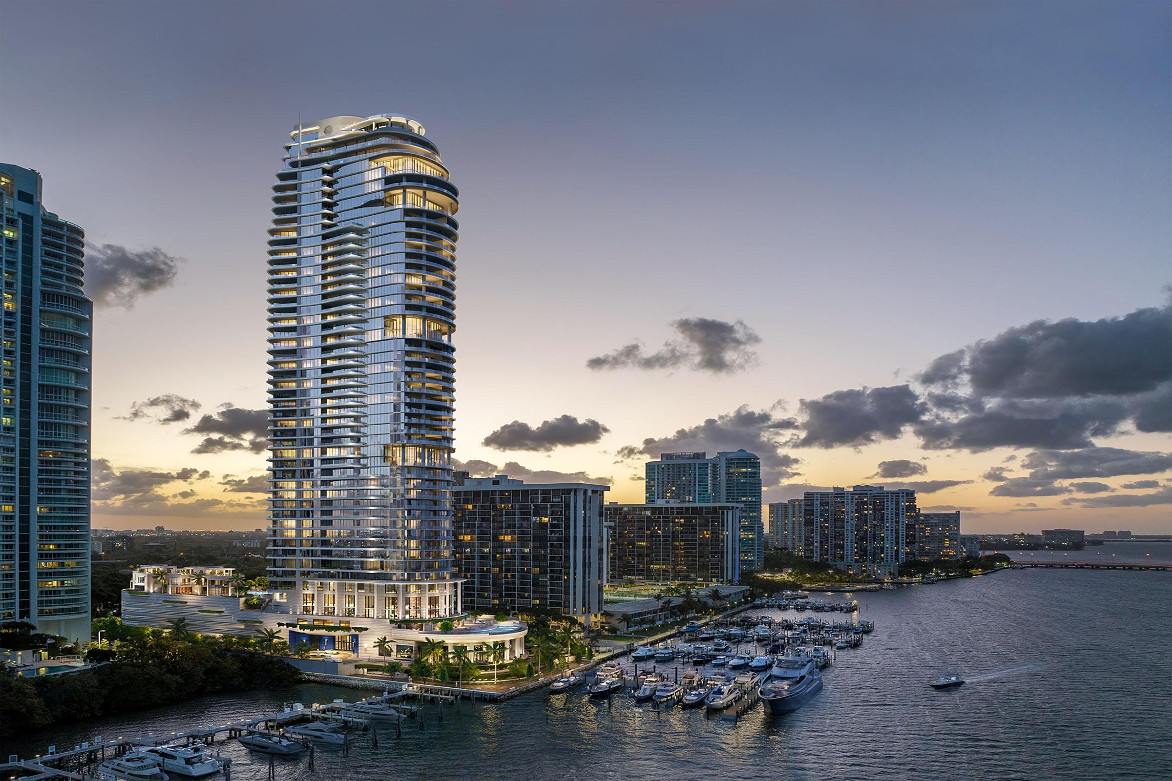 Rendering of St Regis Residences Miami Brickell View of Building